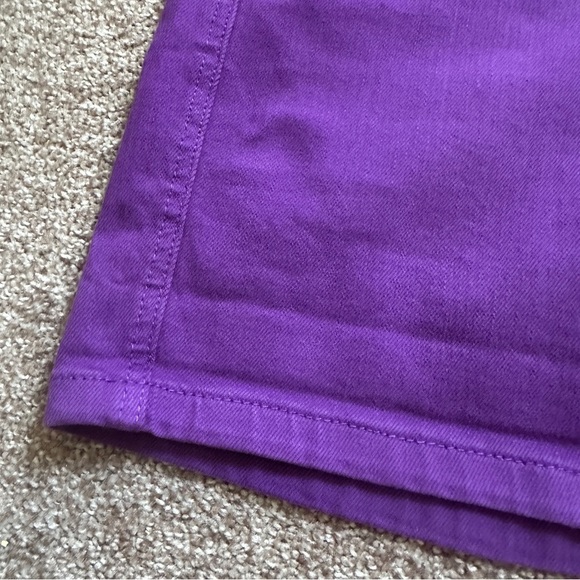 Judy Blue Violet Hi-Rise Tummy Control Purple Denim Shorts Womens Size XL Summer - Picture 7 of 16